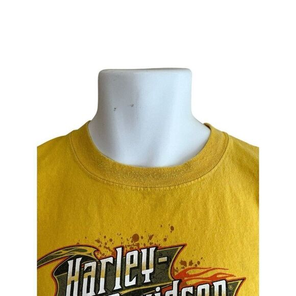 Mens XL Harley Davidson Motorcycles Mad River Sandusky Ohio Tank Top T Shirt - Picture 2 of 7